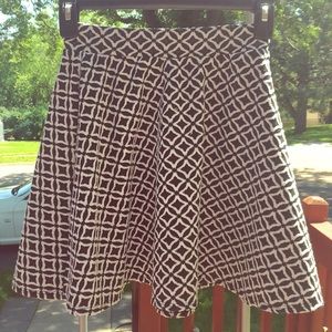 Black & White Skater Skirt